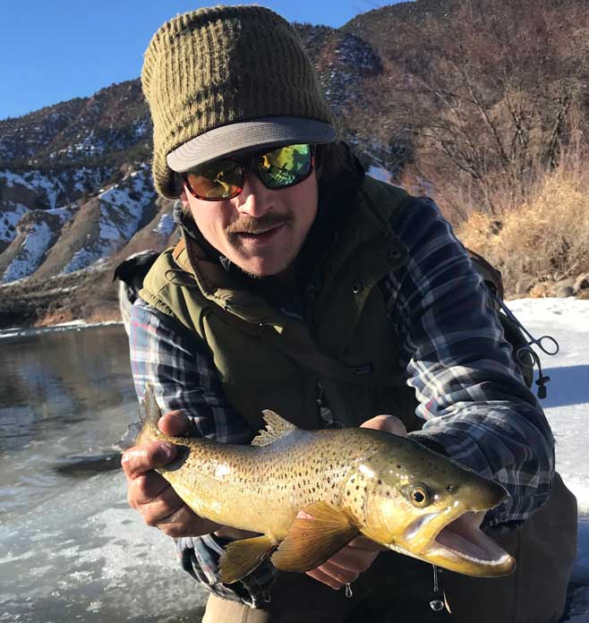 Guide Will Watson fishing for Trout in the Vail Valley, CO