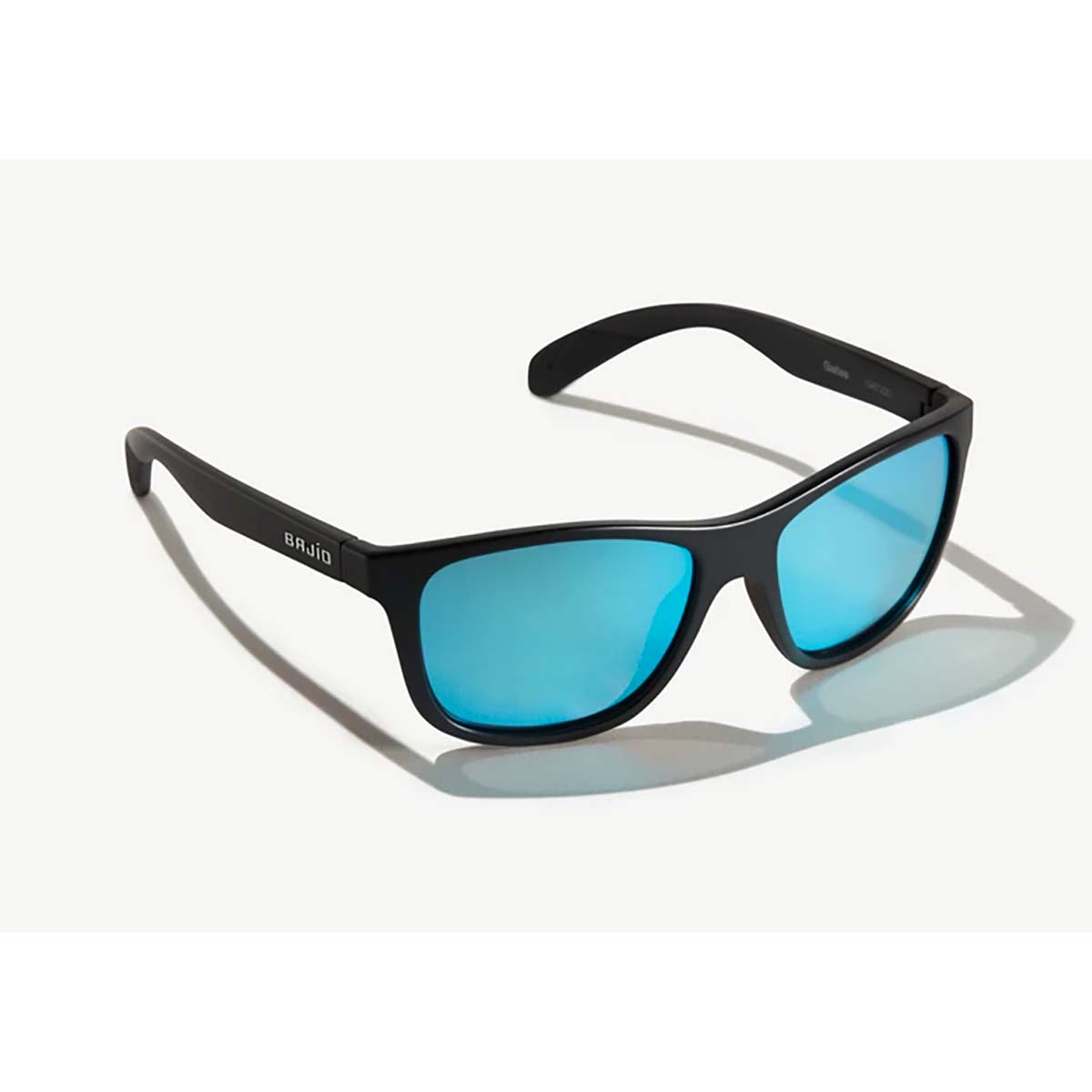 Bajio Gates Sunglasses Black Matte / Blue Plastic
